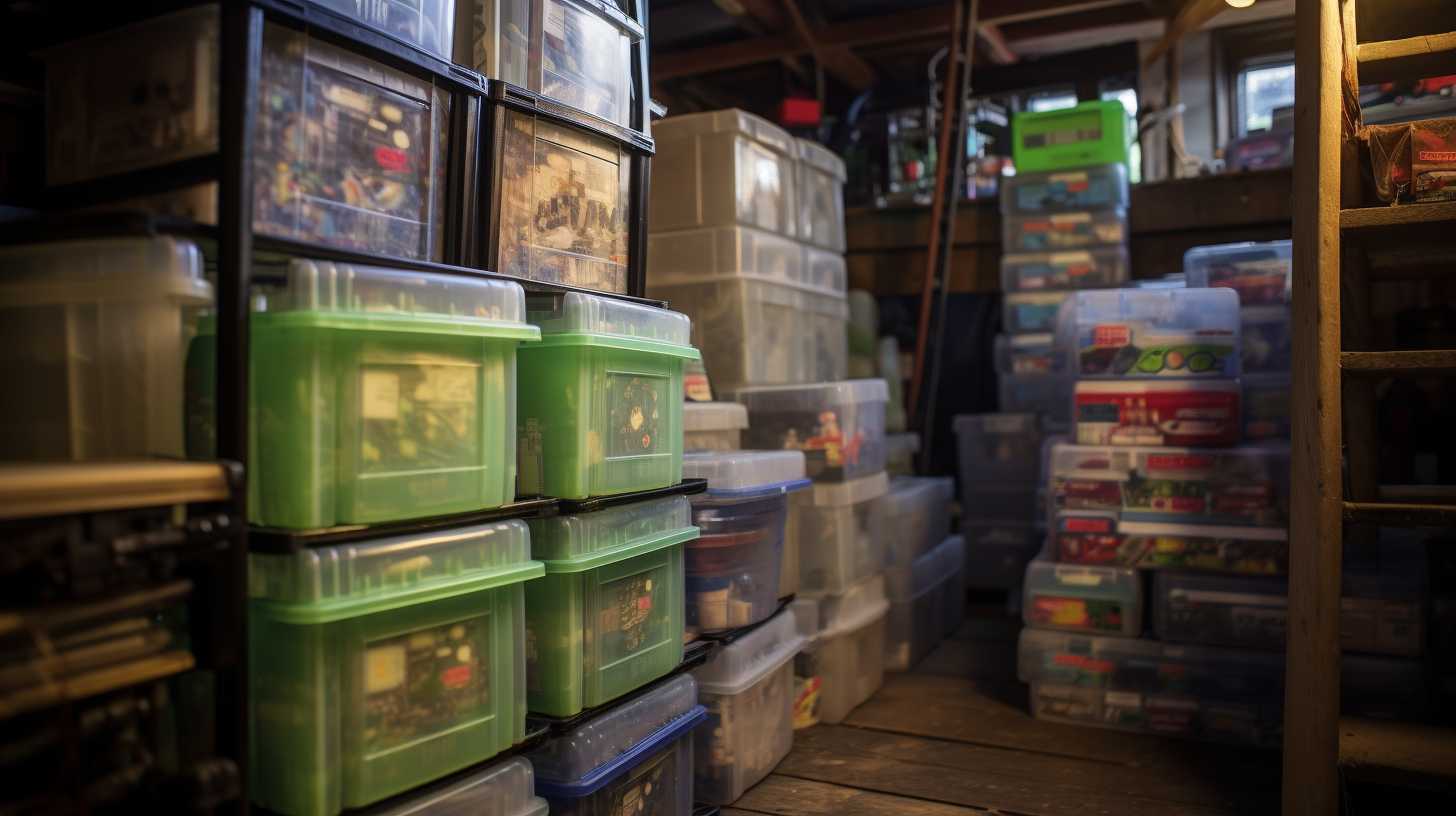 storing game discs in the shed